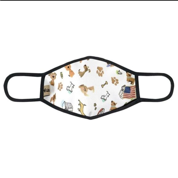 Pup and Dog Bone Face mask - Picture 2 of 3